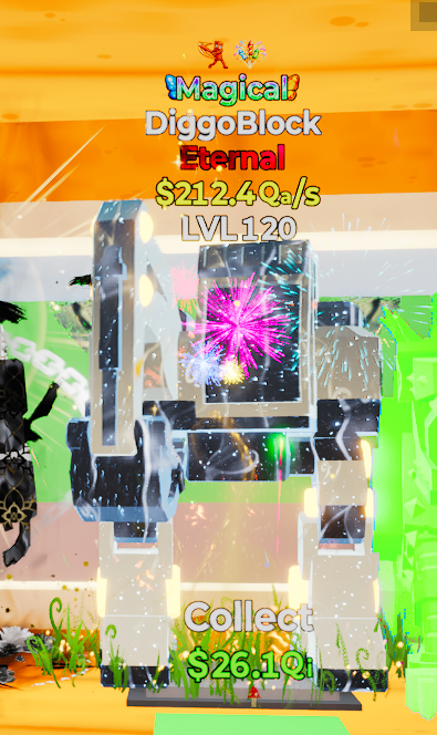 ديقي بلوك مجكل ضربتين lv 120